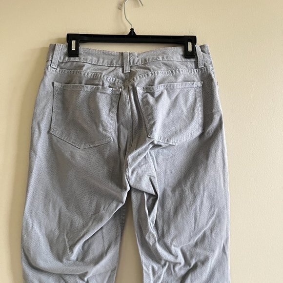 NYDJ Alisha Ankle Size 10 Jeans Denim Lizard Print Gray‎ Casual Crop Pants - Picture 4 of 8
